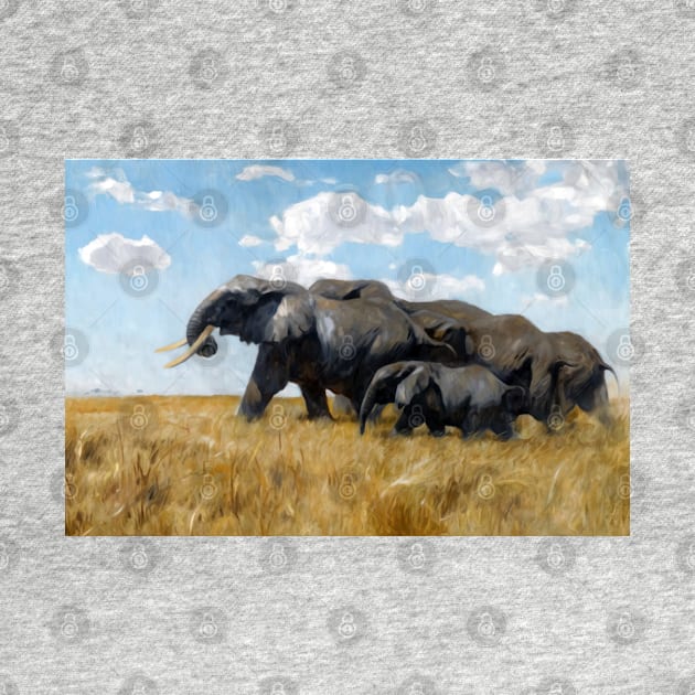 Elephants on the Move by Wilhelm Kuhnert by academic-art